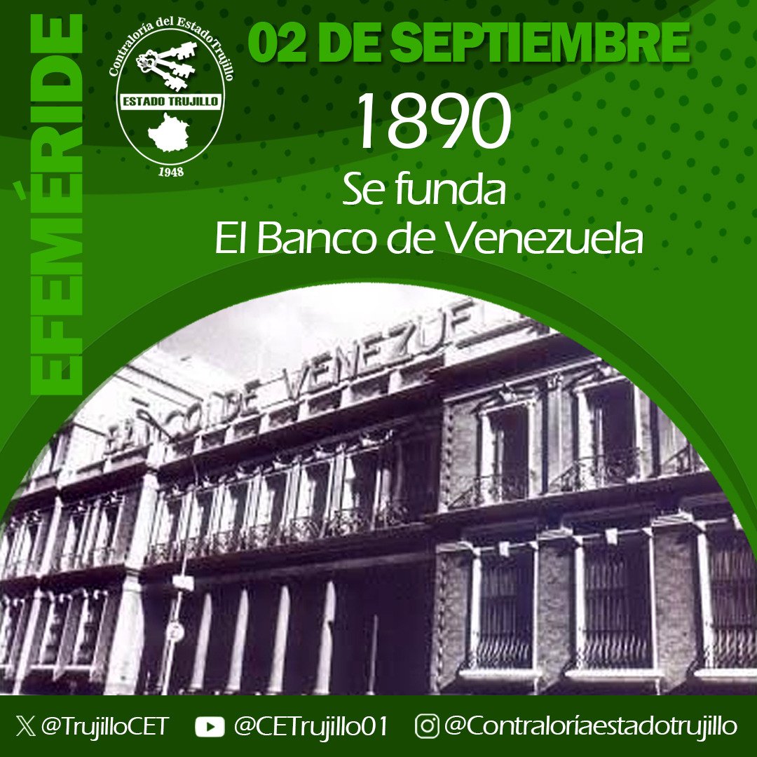 El 2 de septiembre de 1890, Manuel Antonio Matos fundó el Banco de Venezuela, como resultado de la transformación del Banco Comercial en una nueva estructura. Esta institución ha formado parte fundamental de la historia financiera nacional.