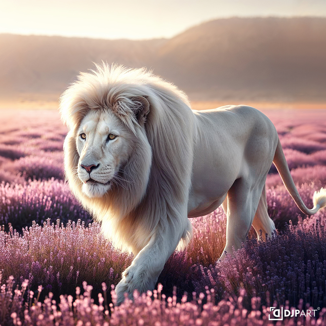 djp_art's tweet photo. White lion in a lavender field 😍
Quand la grâce du Lion blanc rencontre la beauté des champs de lavande.
#djpart #lionblanc #Ai #AiArt #AiArtist #digitalartists #digitalart https://t.co/QIgGn9sMV8
