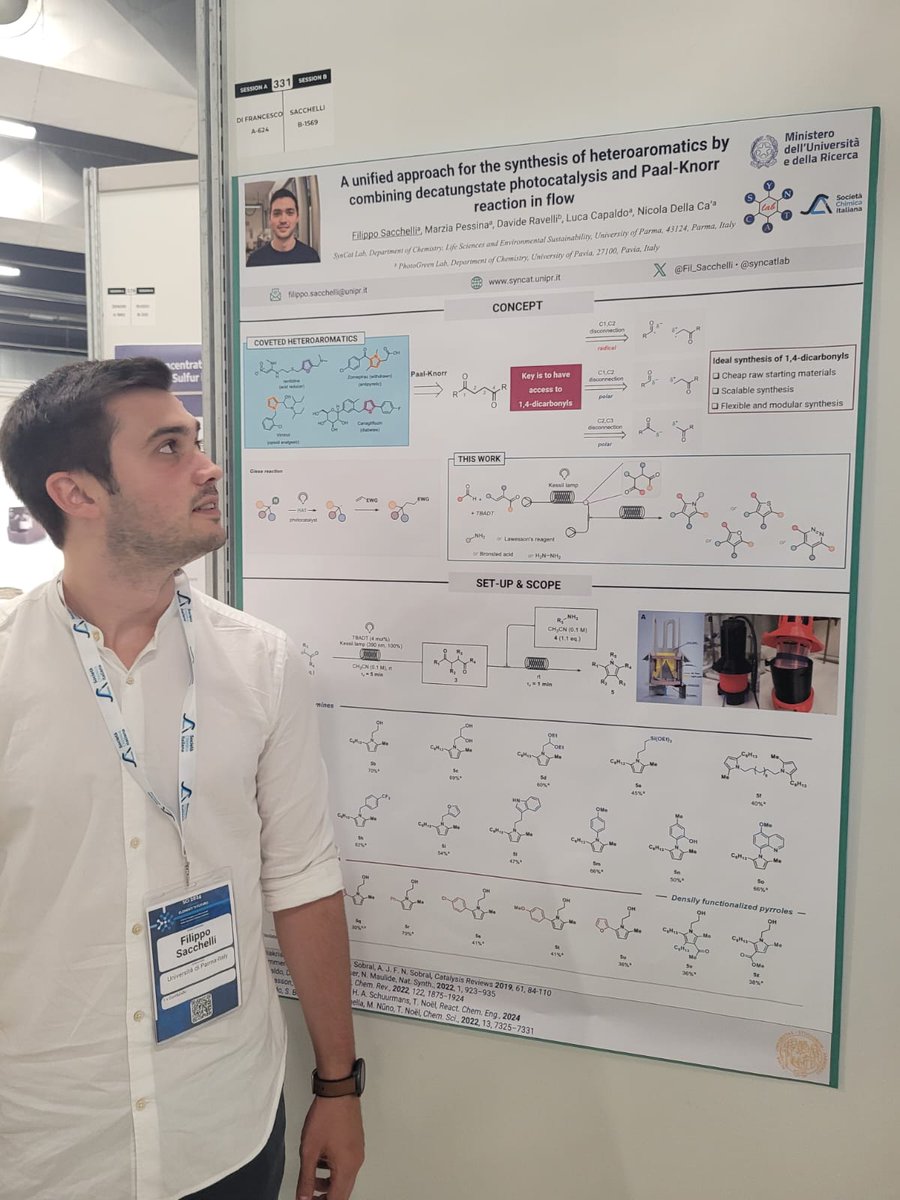 Filippo Sacchelli (@fil_sacchelli) on Twitter photo Just presented my poster at #SCI2024 conference! 
Excited to have shared my research with all the chemistry community in Milan! 
<a href="/SocChimIta/">Società Chimica Italiana</a> <a href="/SynCatLab/">SynCat</a> #flow Just presented my poster at #SCI2024 conference! 
Excited to have shared my research with all the chemistry community in Milan! 
<a href="/SocChimIta/">Società Chimica Italiana</a> <a href="/SynCatLab/">SynCat</a> #flow