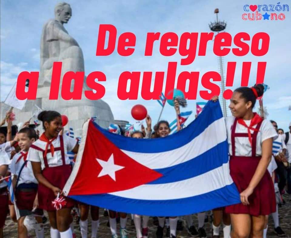 #EnergeticaCuba Alegres y felices regresan nuestros niños a las aulas. Una bella mañana con la vista de niños y jóvenes uniformados camino a sus centros de estudio. 
#ICAP
#CubaViveYVence
