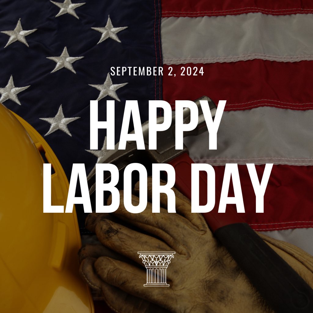 HallRouseLaw's tweet photo. Happy Labor Day from Hall & Rouse, P.C.! 🎉
Our office is closed today Monday, September 2. Enjoy your day!
#laborday #laborday2024 #celebrateworkers #honoringworkers #hallrouse https://t.co/U4iE69FWlE