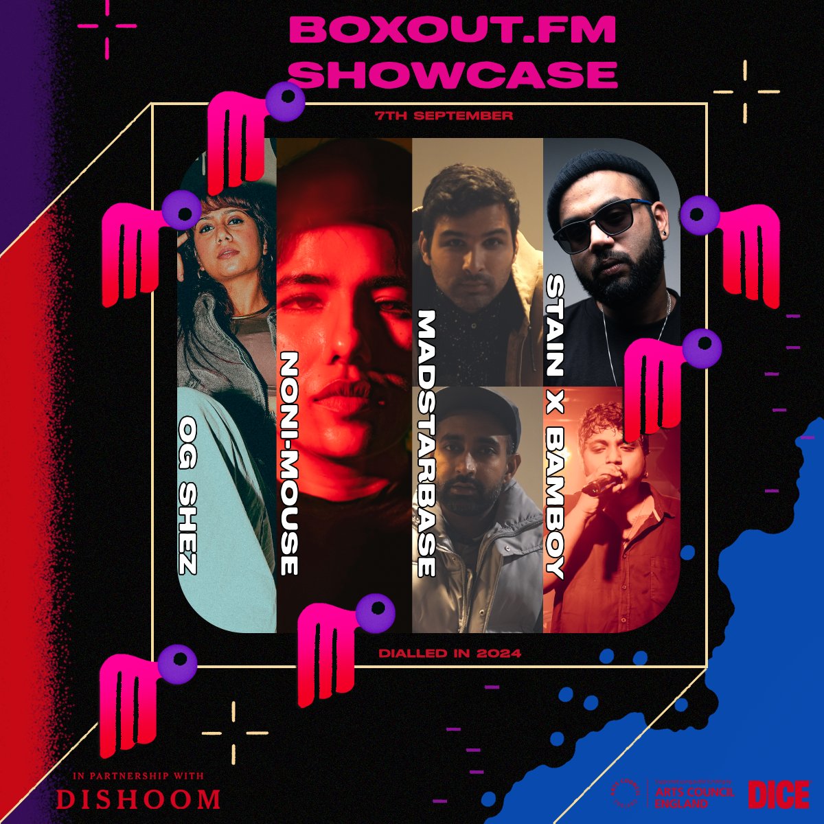 BOXOUT.FM 🇮🇳 (@boxoutfm) on Twitter photo We’re all set for the boxoutfm Showcase at <a href="/dialledin_/">dialledin_</a> this September 7th w/ <a href="/MadStarBase/">MadStarBase</a>, OG SHEZ, Noni-Mouse, <a href="/sstainboi/">Stain</a> and BamBoy.
Come say hi 👋 if you’re around
🎟️: link.dice.fm/f118c8ecf0b1 We’re all set for the boxoutfm Showcase at <a href="/dialledin_/">dialledin_</a> this September 7th w/ <a href="/MadStarBase/">MadStarBase</a>, OG SHEZ, Noni-Mouse, <a href="/sstainboi/">Stain</a> and BamBoy.
Come say hi 👋 if you’re around
🎟️: link.dice.fm/f118c8ecf0b1