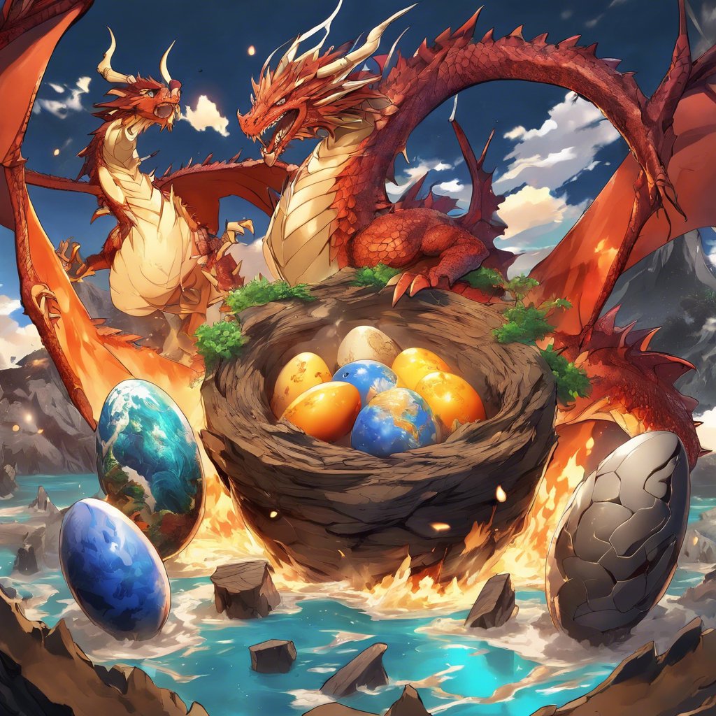 🔥A #DracoraFamily is Born! 🐉❤️

The #DracoraWorld is alive with the magic of new beginnings! Two magnificent dracora, their love as fiery as their breath, have brought forth a nest of shimmering eggs, each one a promise of untold power.

Can you feel the heat radiating from