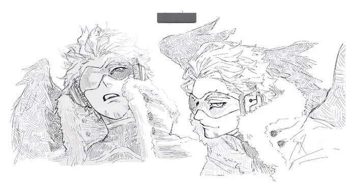 今日は絵茶にてホークス氏を描かせて頂いてた 