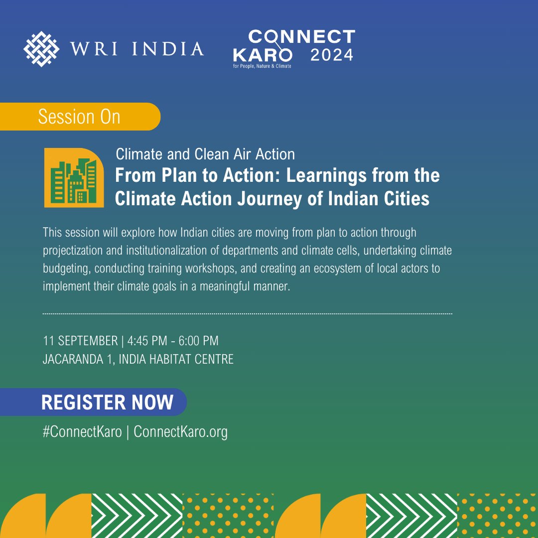 See how cities like Mumbai, Bengaluru and others are turning #ClimateAction plans into real projects through institutional support, climate budgeting and local partnerships.

#ClimateAction #ClimateFinance #GreenBudget