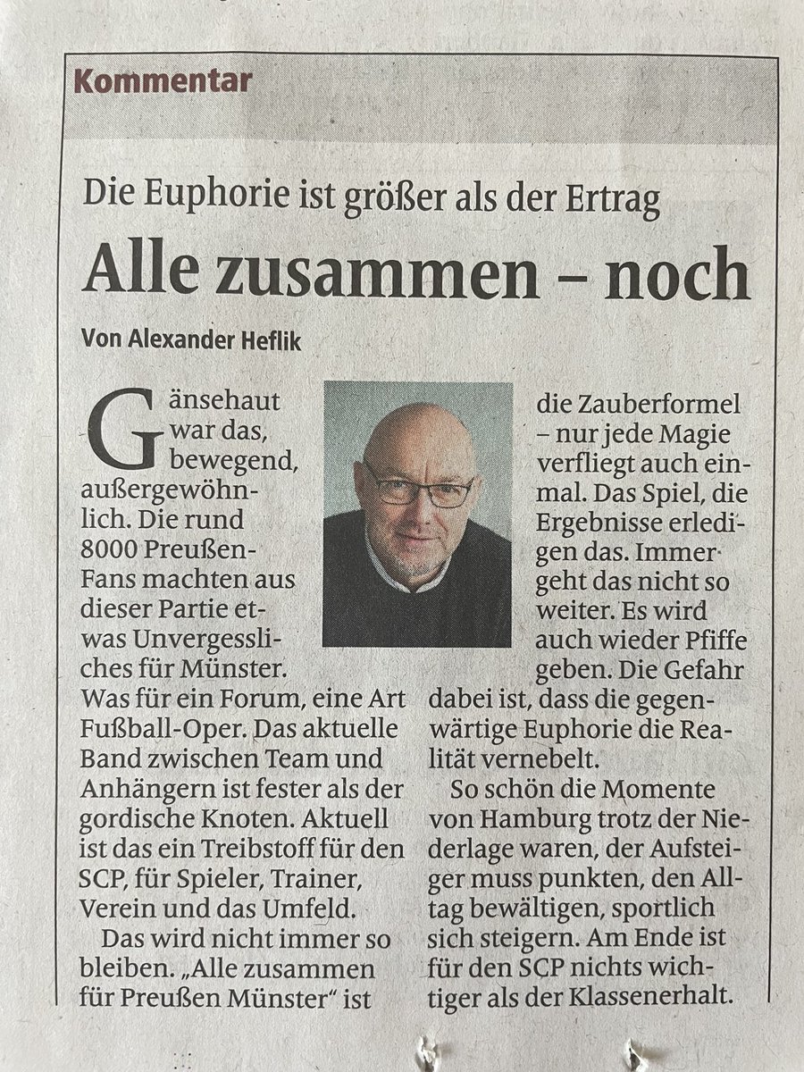 lowinenkrieger's tweet photo. heflik, genau dieses „noch“ in deiner überschrift ist das letzte was man hier aktuell gebrauchen kann. 
es scheint als wolle die wn mit artikeln wie diesem einen bruch zwischen mannschaft und umfeld erzwingen.

jeder wusste wie schwer die saison wird. das „alle zusammen“ bleibt. https://t.co/XoV9vaPePS