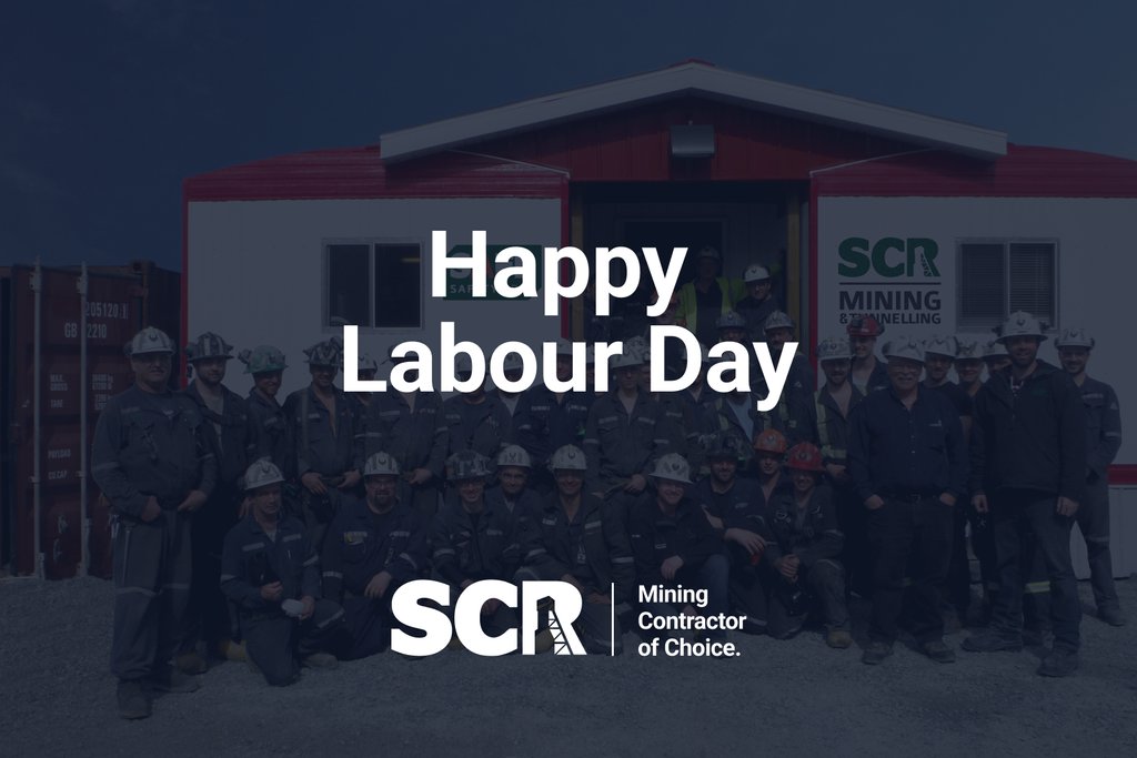 To our dedicated team: Your hard work is the foundation of our success. Happy Labour Day from SCR Mining and Tunnelling! 🏗️ 💼