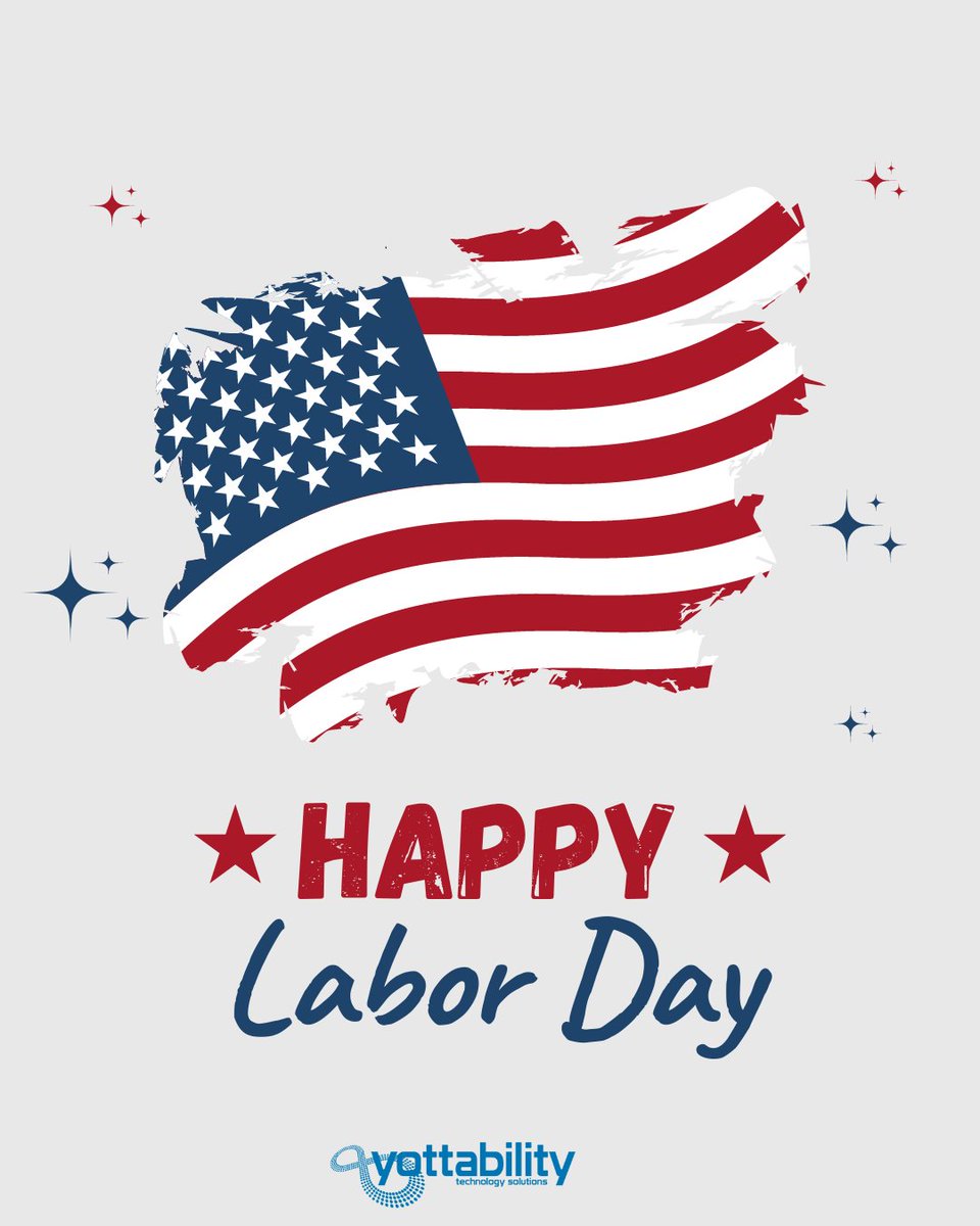 Yottability's tweet image. Yottability wishes everyone a joyful, and healthy Labor Day weekend! Our technicians and employees will also be enjoying the holiday and will return to the office on Tuesday, September 3, 2024. On Monday, September 2nd,  will only be available for emergencies from 9 AM - 12 PM.