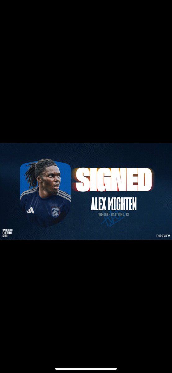 Jude6623's tweet image. Huge congratulations to @AlexMighten10 signing for @sandiegofc on a permanent deal. An amazing and exciting project ahead of you. Wishing you the very best! 💙🇺🇸🤝🏼 #FlowWithUs