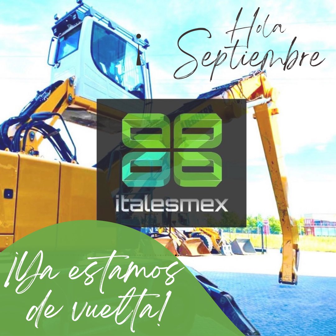 Italesmex (@italesmexsl) on Twitter photo ¡¡Ya estamos de vuelta y con las pilas recargadas 💪🏼!! ¡Listos para reciclar ♻️!.
🌐 italesmex.com
📩 italesmex2010@gmail.com
☎️ 914 880 060
#italesmex #reciclaje #maquinariadereciclaje #maquinariaresiduos #gestoresresiduos #ventademaquinaria #econimiacircular ¡¡Ya estamos de vuelta y con las pilas recargadas 💪🏼!! ¡Listos para reciclar ♻️!.
🌐 italesmex.com
📩 italesmex2010@gmail.com
☎️ 914 880 060
#italesmex #reciclaje #maquinariadereciclaje #maquinariaresiduos #gestoresresiduos #ventademaquinaria #econimiacircular