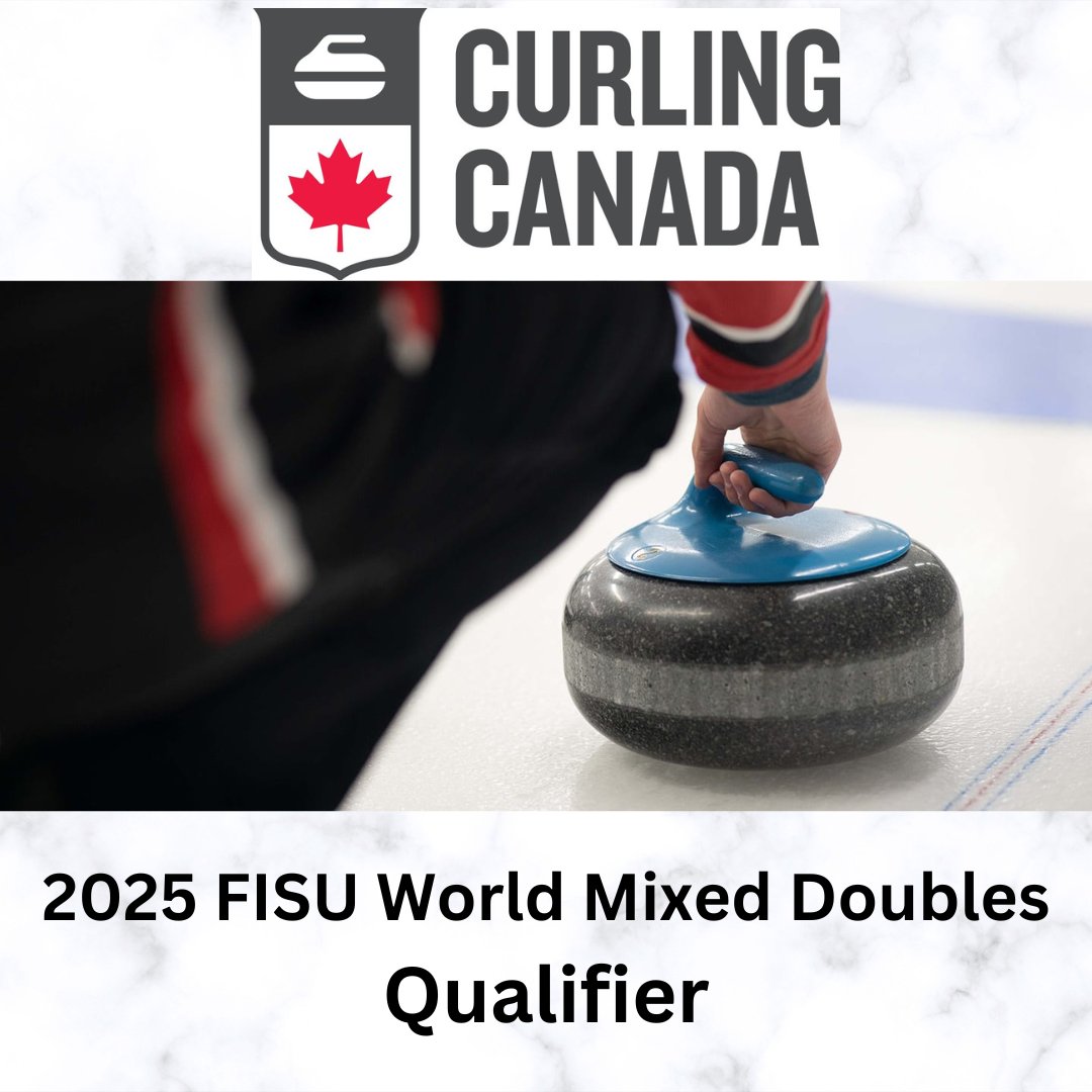 ATTENTION University &amp; College Curlers:  Registration is now open for the 2025 FISU World Mixed Doubles Qualifier. Deadline to enter is September 14. Click here for details: curling.ca/blog/2024/08/1…
Click here to register: forms.office.com/r/FBTv0sw0j1