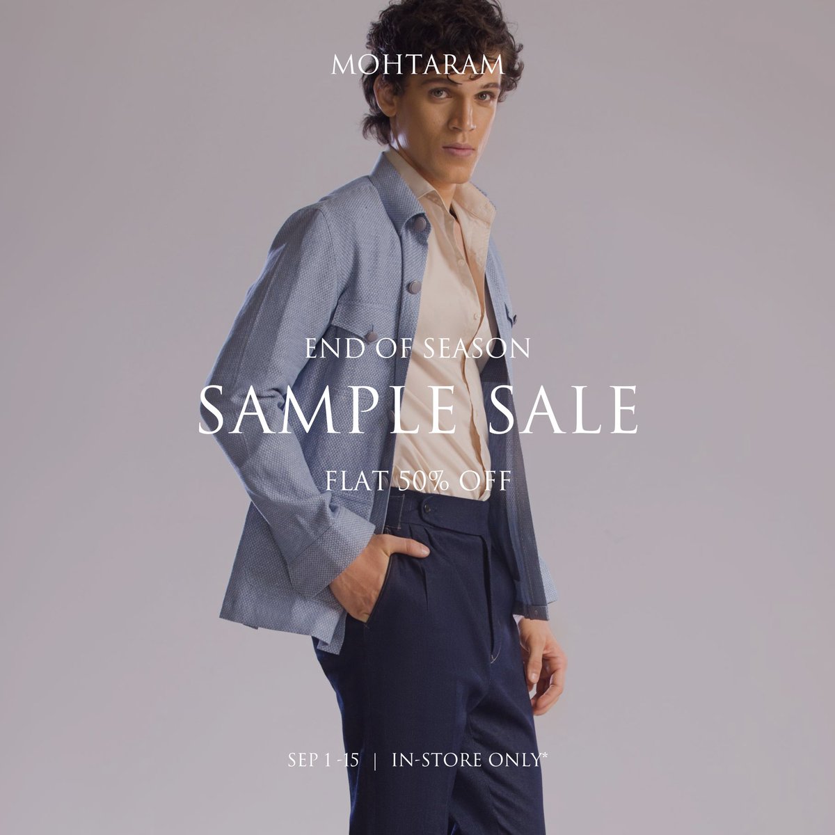 MohtaramCo's tweet photo. Step into a world of elegance with Mohtaram’s End of Season Sample Sale. For a limited time, indulge in our collection of one-off, made-to-order pieces, each a masterpiece of craftsmanship, now at an exceptional 50% off!

✨ #Mohtaram #SampleSale #Islamabad #Menswear https://t.co/aDiHiCngQO