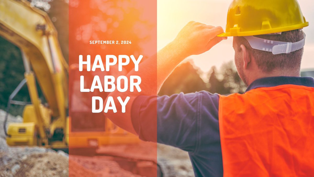 Happy Labor Day! 🌟 Today, we celebrate the hard work and dedication that drives our communities forward. 💪✨ #laborday