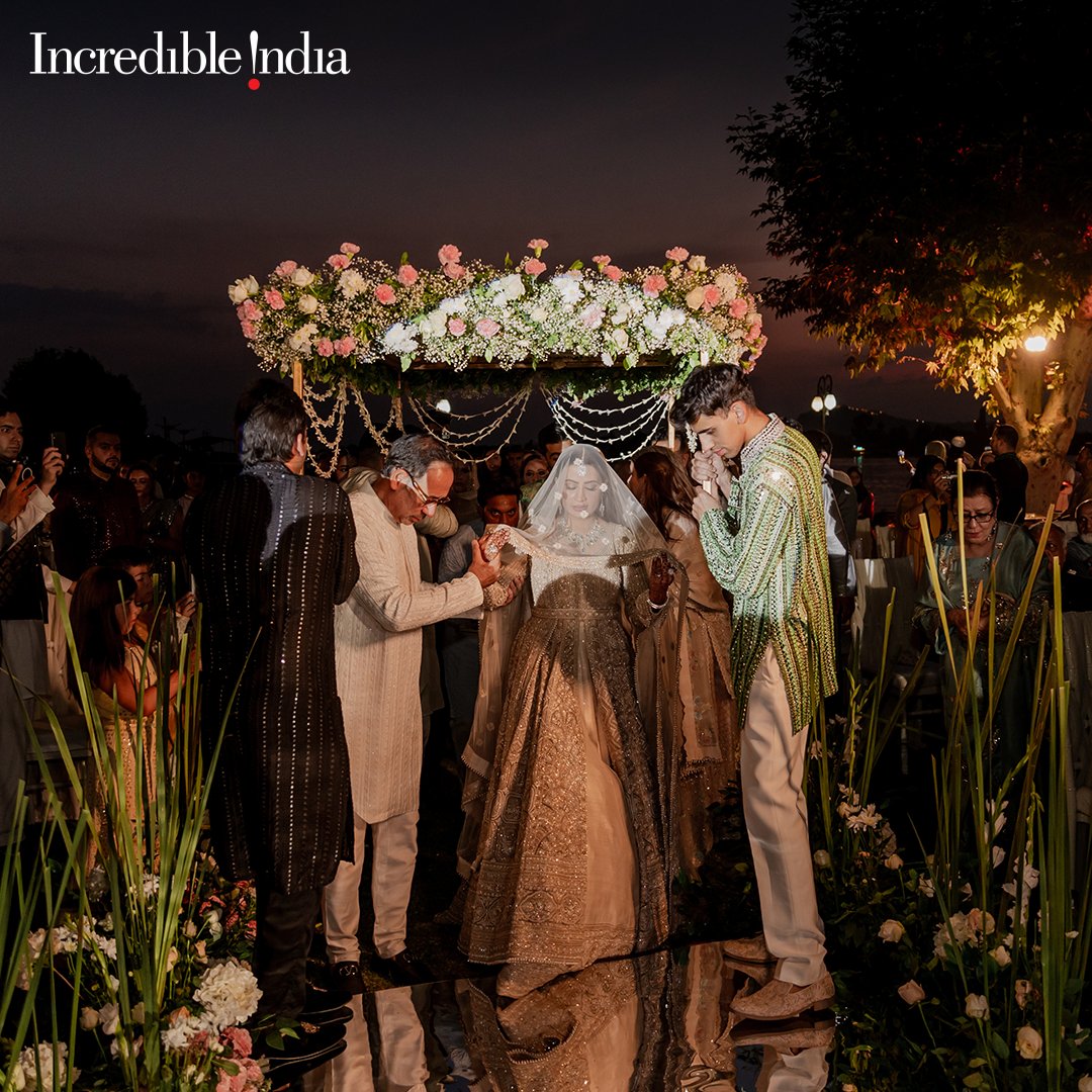 Come, Say 'I do' amidst the serene landscapes and majestic mountains of Kashmir, where nature's embrace creates a fairytale backdrop for your love story. Let each breathtaking moment be a magical chapter in your timeless journey together.

Photography &amp; Cinematography - @