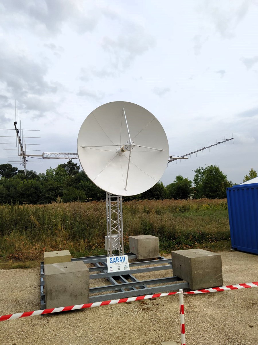 UVSQ-Sat & INSPIRE-Sat7 (@uvsqsat) on Twitter photo Great news!
Our new SARAH antenna 📡 is being installed!
Equipped with S/UHF/VHF bands, it will be used to control UVSQsat-NG which is scheduled to be launch next year.
SARAH is designed by <a href="/Adrelys_com/">Adrelys SAS</a> <a href="/Electrolab_Fr/">L'Electrolab</a> #Acceltech. Great news!
Our new SARAH antenna 📡 is being installed!
Equipped with S/UHF/VHF bands, it will be used to control UVSQsat-NG which is scheduled to be launch next year.
SARAH is designed by <a href="/Adrelys_com/">Adrelys SAS</a> <a href="/Electrolab_Fr/">L'Electrolab</a> #Acceltech.
