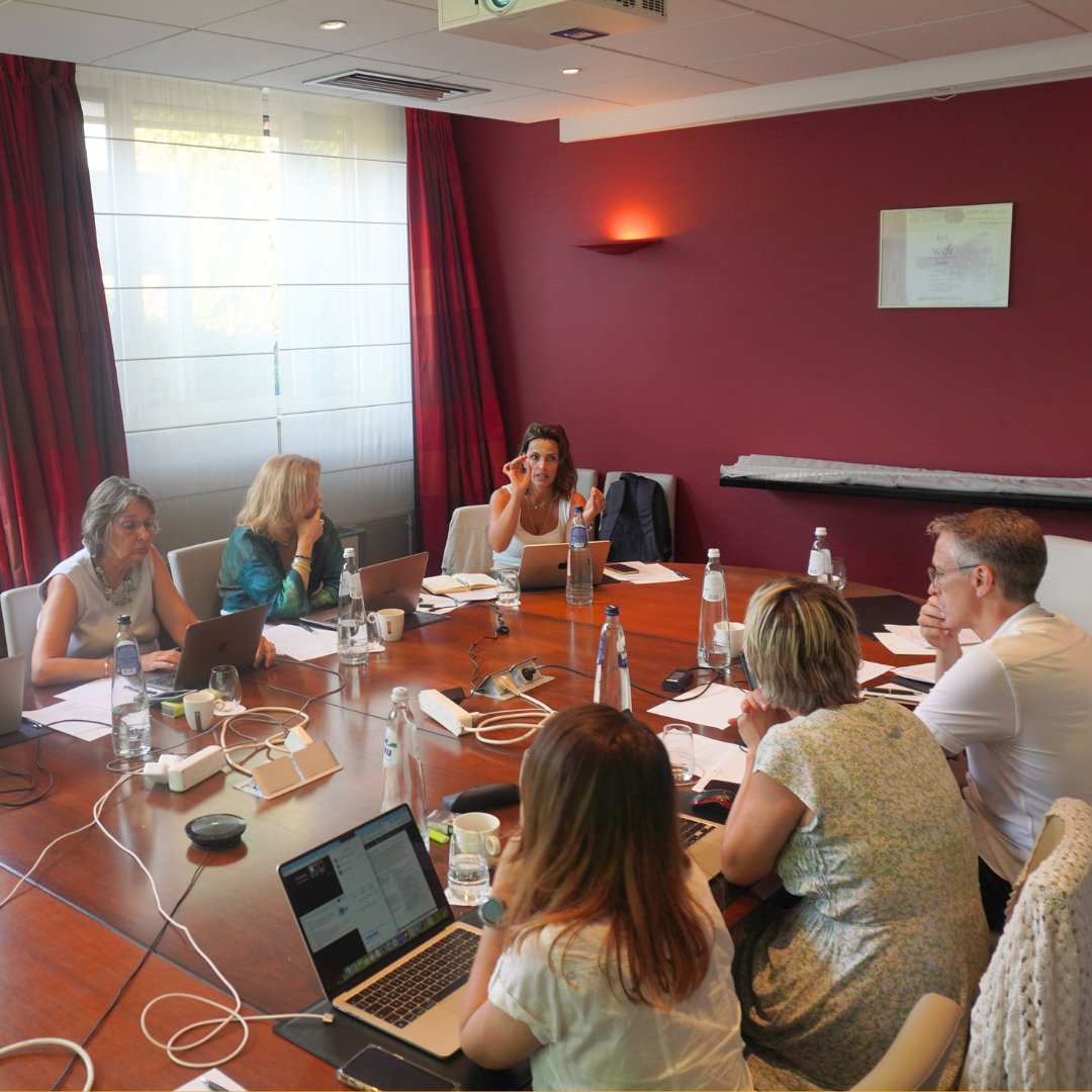 FENSorg's tweet photo. 🚀 The #FENS Committee for Higher #Education and #Training (CHET) met in Brussels to plan next year's activities! 🧠

Thank you to CHET Chair, members and staff for their commitment to #neuroscience education! 🎓🌍
@SchubiNeuro @Kardoy @mfenckova @karagogeos @mihaela_vincze https://t.co/K28qTIk3Y1