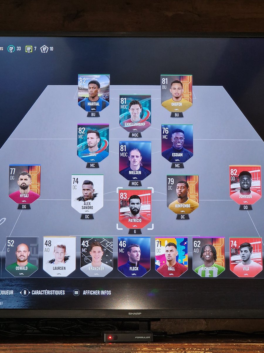 mickapzx's tweet photo. @UFLgame Can you verify if you are not a problem with the credit system ? I win lot of match but i' m not winning lot of credit. I can't evolute my team :/ https://t.co/LioBG4ke8y