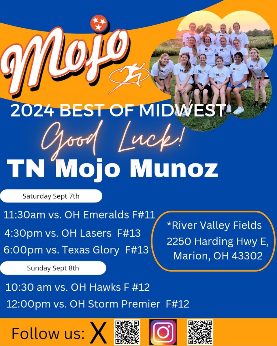 We're so excited to kick off this fall season in Marion, OH. Let's go TN Mojo!!