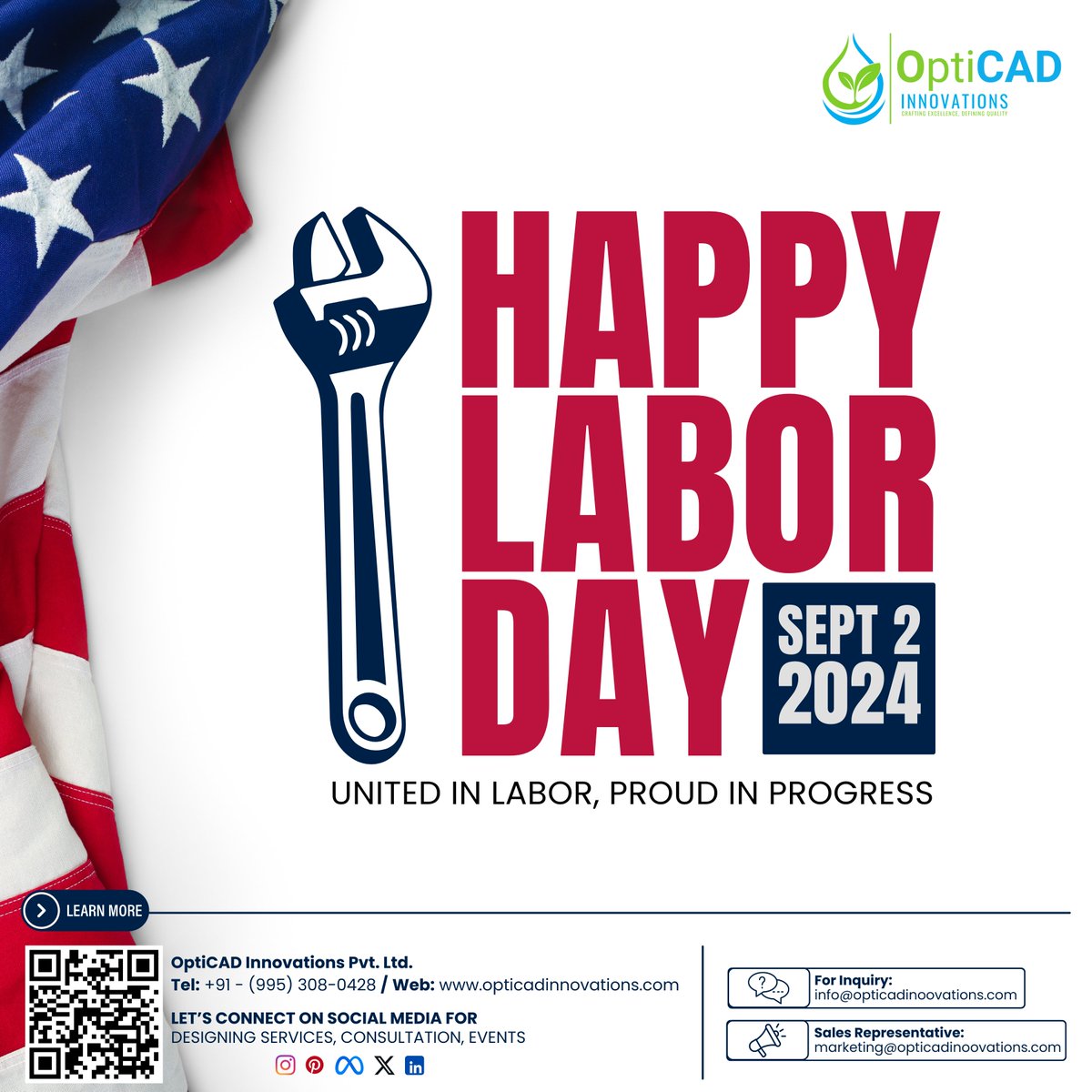 OptiCAD_In's tweet image. 𝐇𝐚𝐩𝐩𝐲 𝐋𝐚𝐛𝐨𝐫 𝐃𝐚𝐲!

𝐅𝐨𝐫 𝐌𝐨𝐫𝐞 𝐈𝐧𝐟𝐨 𝐚𝐛𝐨𝐮𝐭 𝐎𝐩𝐭𝐢𝐂𝐀𝐃 𝐈𝐧𝐧𝐨𝐯𝐚𝐭𝐢𝐨𝐧𝐬:
Email: info@opticadinnovations.com
Website: opticadinnovations.com
Mobile: +91 - (995) 308 0428

#OptiCAD #OptiCADInnovations #LaborDay #HardWork #EmployeeAppreciation #Work