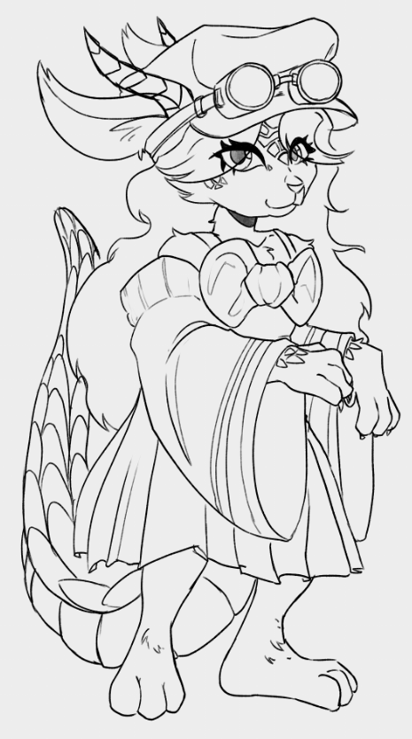 wip for now :D, cleaning up a sketch that i did yesterday✨
.
.
#oc #characterdesign #furryartist