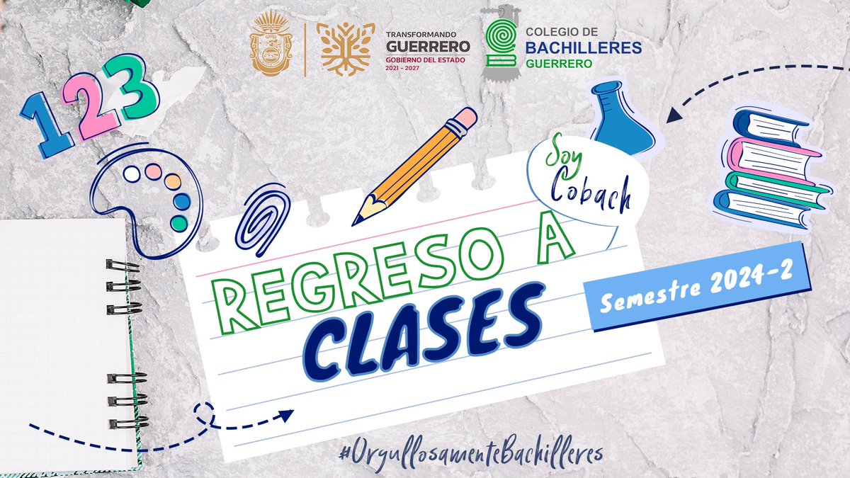 ✏️ ‼️FELIZ REGRESO A CLASES‼️👩🏻‍🏫✔️Semestre 2024-2.

📌 El día de hoy regresamos a nuestras actividades escolares, juntos vamos a impulsar la gran #RevoluciónEducativa en Guerrero.

¡Mucho éxito en esta nueva etapa!

#OrgullosamenteBachilleres #RegresoAClases #Semestre2024-2