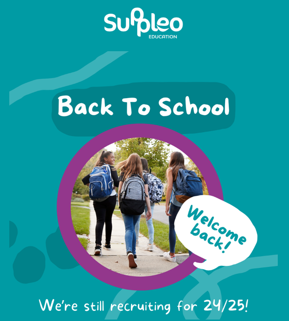 Hayley @ Suppleo Education (@hayl_suppleoedu) on Twitter photo Welcome back!
I have lots of Teachers, TAs, Caretakers & Admin Staff available for short & long term work in the Caerphilly, RCT & Merthyr areas!
If you haven't managed to fill some of your roles for the new term, get in touch!😃
☎️02922 745 881
✉️hayley@suppleoeducation.com Welcome back!
I have lots of Teachers, TAs, Caretakers & Admin Staff available for short & long term work in the Caerphilly, RCT & Merthyr areas!
If you haven't managed to fill some of your roles for the new term, get in touch!😃
☎️02922 745 881
✉️hayley@suppleoeducation.com