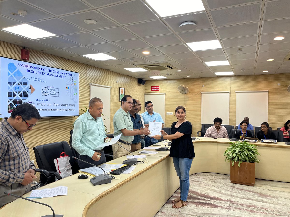 SCEnE, IIT Mandi (@scene_iit_mandi) on Twitter photo Deeksha Kumari, a PhD student with Dr Harshad Kulkarni and Dr Anand Giri, attended a 3-day training workshop on “Environmental Tracers in Water Resources Management” focusing on the application of isotopes in environmental analysis, organized by <a href="/NIH_Hydrology/">National Institute of Hydrology</a> <a href="/AECBL_IITMandi/">AECBL@IITMandi</a> Deeksha Kumari, a PhD student with Dr Harshad Kulkarni and Dr Anand Giri, attended a 3-day training workshop on “Environmental Tracers in Water Resources Management” focusing on the application of isotopes in environmental analysis, organized by <a href="/NIH_Hydrology/">National Institute of Hydrology</a> <a href="/AECBL_IITMandi/">AECBL@IITMandi</a>