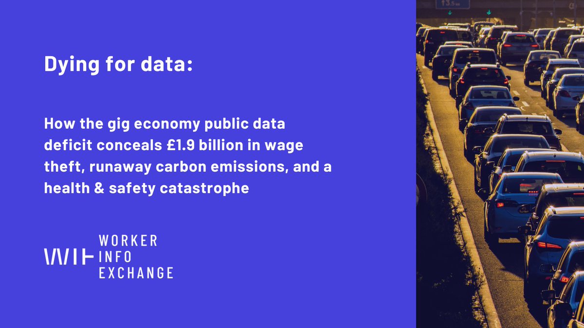 WorkerInfoX's tweet image. EXPOSED: How the gig economy public data deficit conceals nearly £2 billion in yearly wage theft, blatant disregard for worker and public safety, and rampant growth in emissions.
Read our full report, Dying for Data🔽
workerinfoexchange.org/public-data-sh…