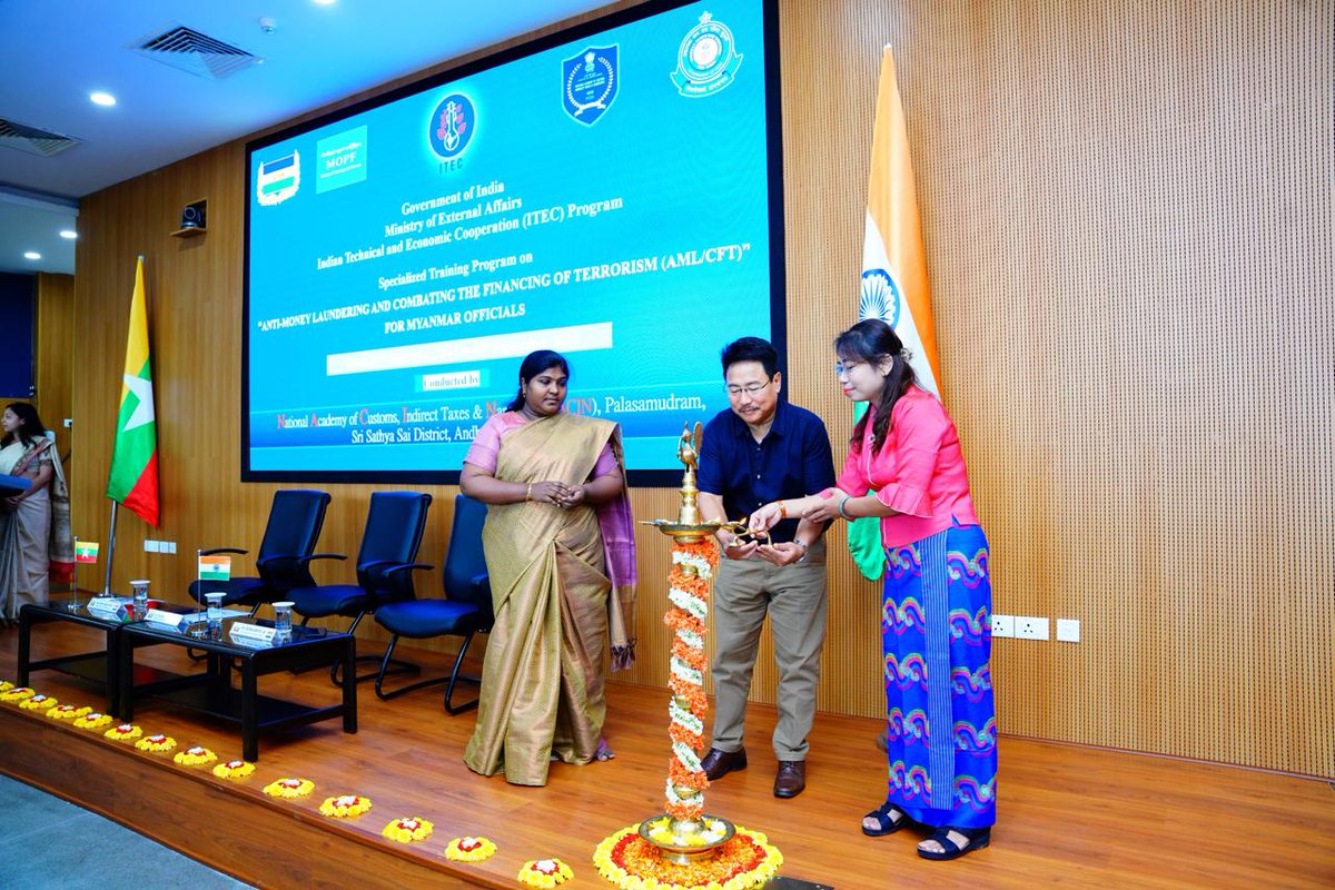 nacincbic's tweet image. Pr. DG, NACIN inaugurates specialized AML/CFT training for Myanmar Delegation! From 02nd-09th Sept 2024, our experts at NACIN, Palasamudram will share expertise to enhance participants' skills in combating financial crimes. #AML #CFT #TrainingProgram #Myanmar #NACIN…