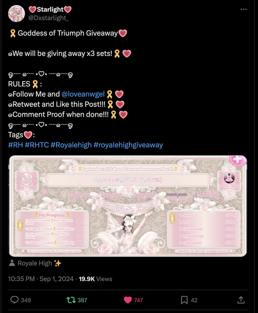 Mia_Bobbles's tweet photo. @Dxstarlight_ @loveanwgel @RoyaleHighValks Done! <3 https://t.co/3lG3K3AcpJ