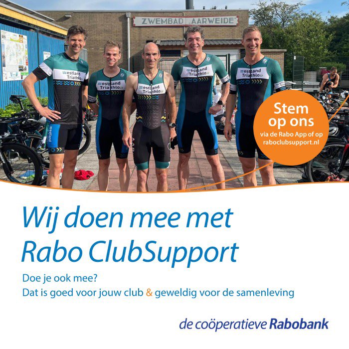 Stem vanaf vandaag op Westland Triathlon Vereniging voor #RaboClubSupport!