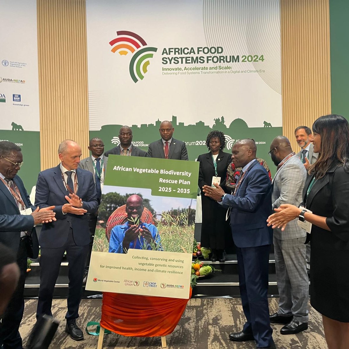 We are excited to participate in the launch of the African Vegetable Biodiversity Rescue Plan at <a href="/TheAGRF/">AFS Forum</a>
#AFSForum2024 in Kigali.  

The Plan focuses on opportunity vegetable crops and their crucial role in delivering #foodsecurity and better #nutrition across the continent.
