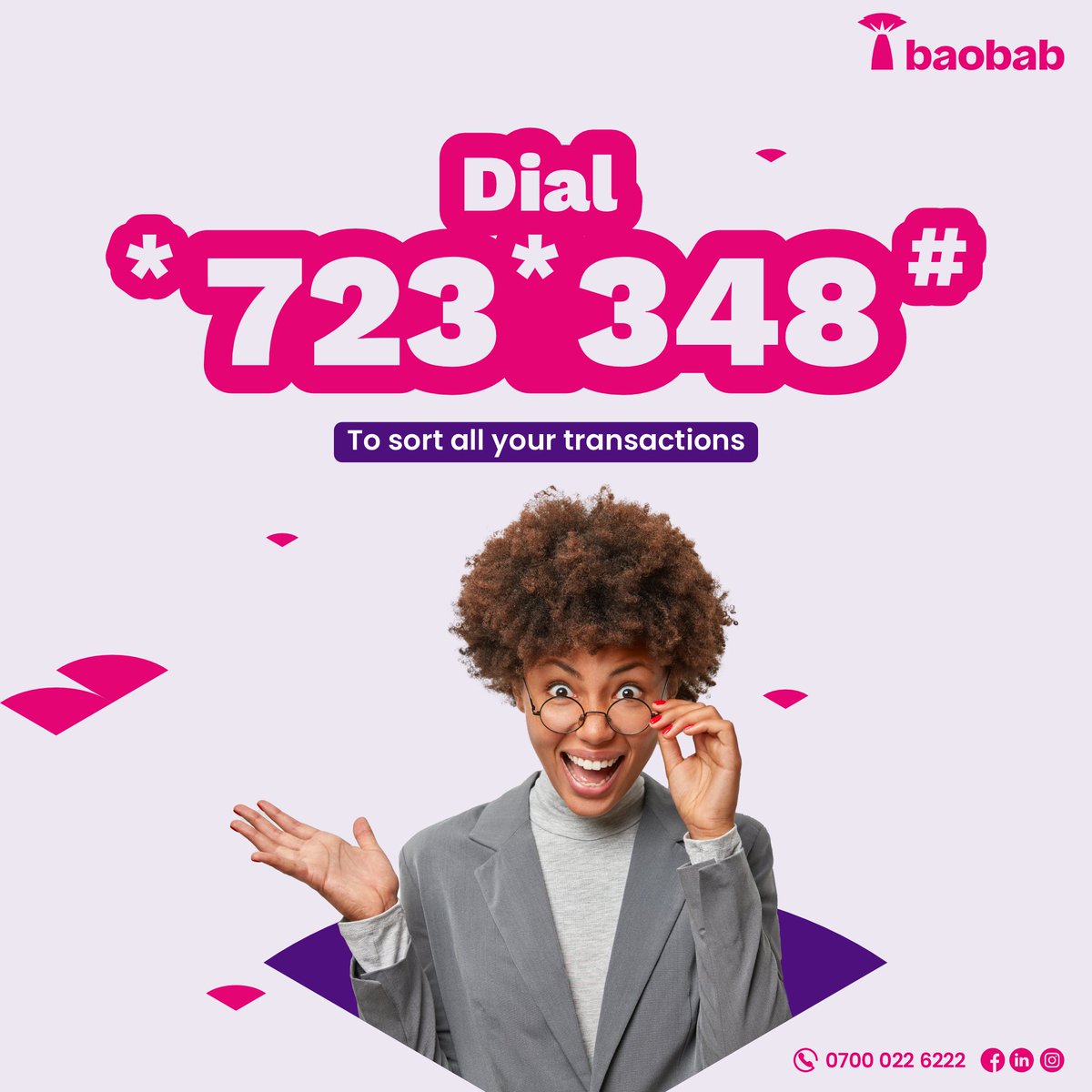 ng_baobab's tweet image. Dial *723*348# to sort all your transactions. 
Quick and easy banking 💯

#ngbaobab #banking #ussdcode #ussdbanking #ussd