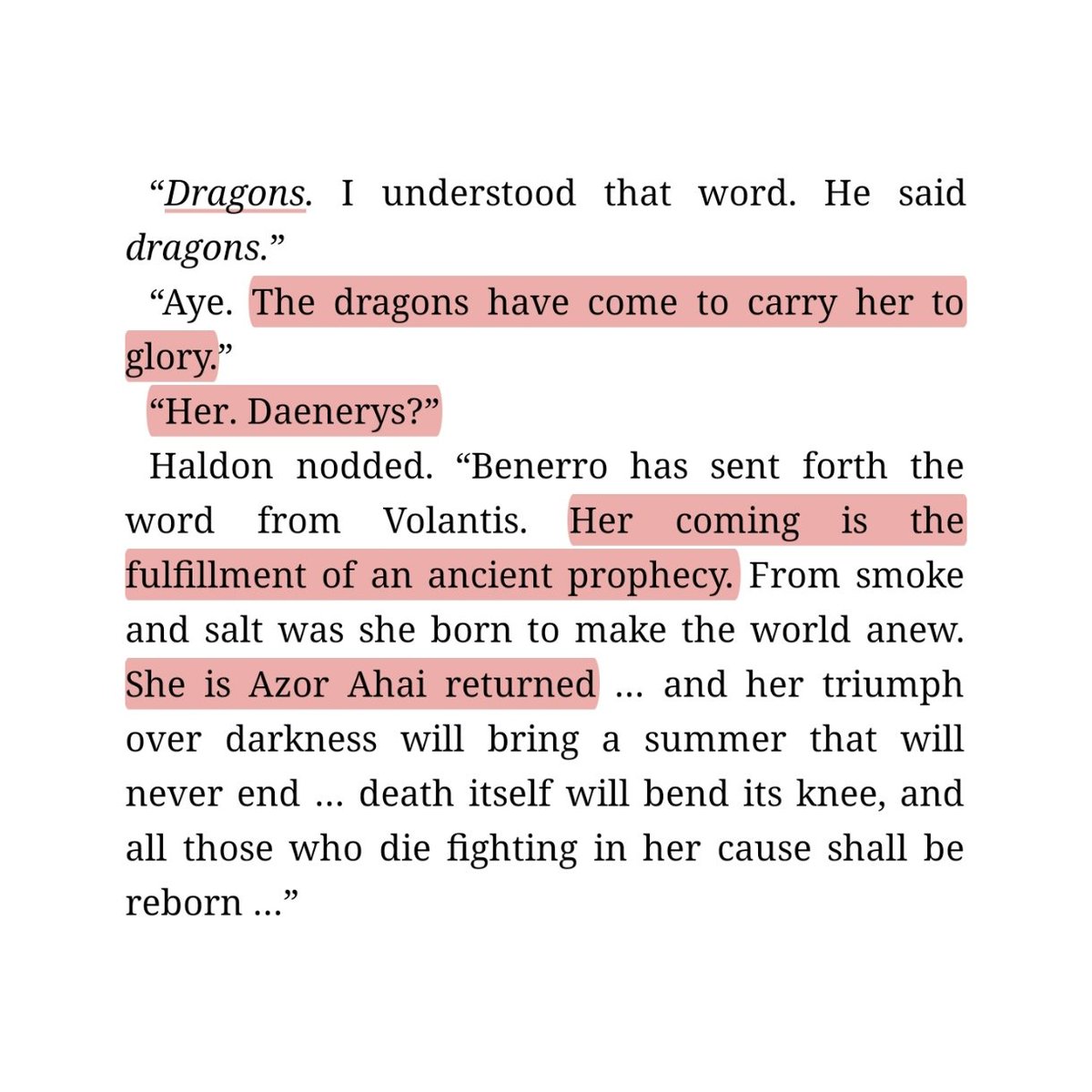 cerseists's tweet photo. daenerys and mikasa being the symbols of freedom

“she is azor ahai returned [...] her triumph over darkness will bring a summer that will never end ”

“...hoping someone would free her from the pain [...] that person was mikasa” https://t.co/39X7M76qBl