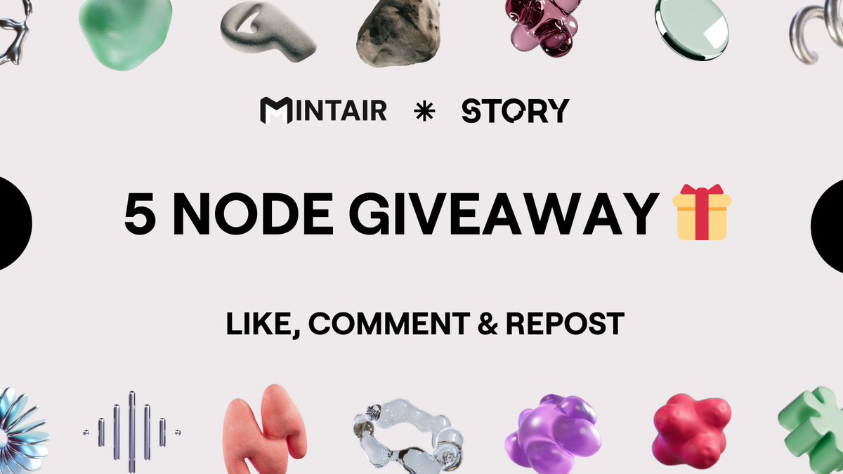STORY NODE GIVEAWAY • 24 HOURS

We launched <a href="/StoryProtocol/">Story</a> Testnet Full Nodes which we will be migrating to Validator later at NO COST, to celebrate we are giving away 5 NODES for FREE🎁

Like, Comment &amp; Repost