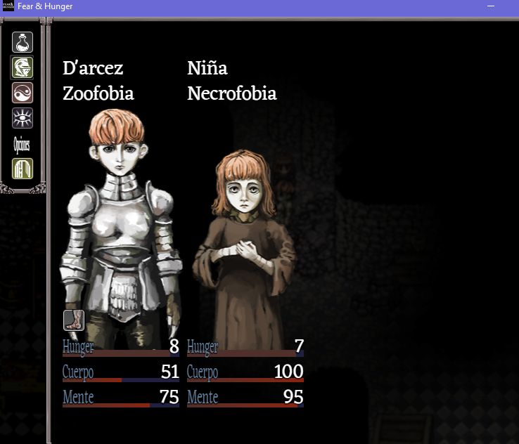 Kida_Leyn's tweet photo. He modificado los archivos del juego para que funcionen los mods de censura y la traducción al español del juego de Fear and Hunger. #itchio @itchio  https://t.co/ShFHDe96cl https://t.co/0zFVUv6tPB