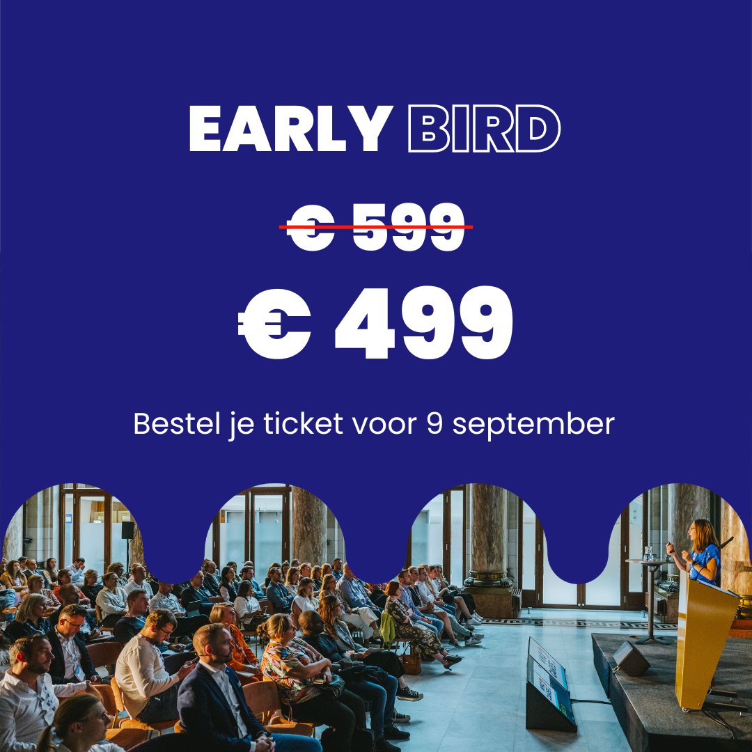 Ons marketingfestival wil je ab-so-luut niet missen. 👀 Daarom scoor je nog tot het einde van de week (8/09) een ticketje voor OMconference aan Early Bird-tarief. 

👉 Bemachtig nu je ticket(s) via bit.ly/4dXPp1U.