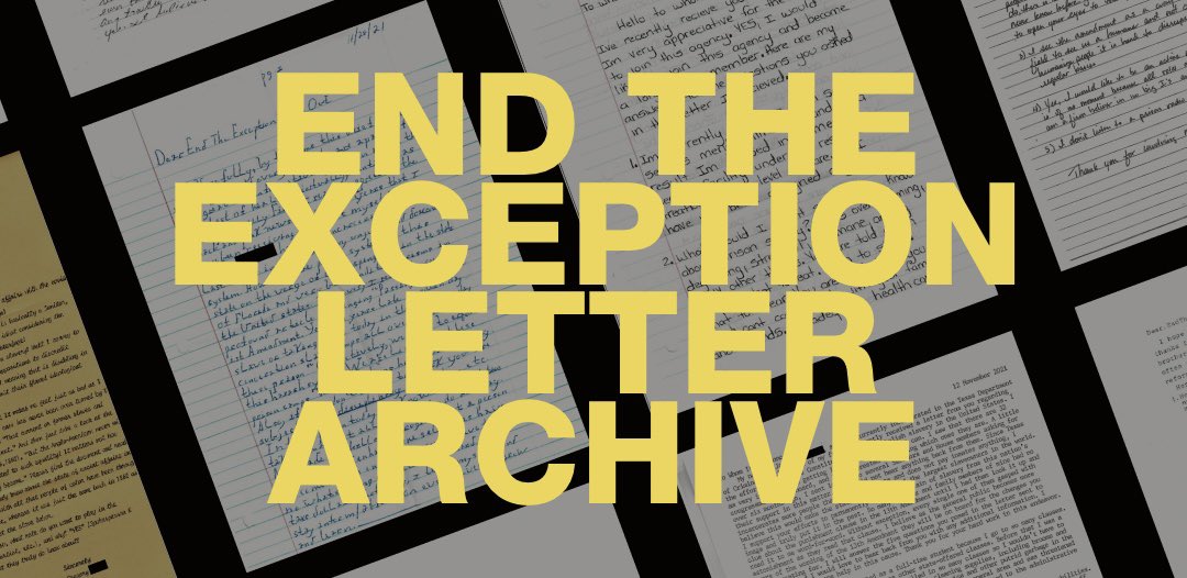 This Labor Day, we’re thinking of the 800,000+ incarcerated people who are forced to labor in this country thanks to the exception in the 13th Amendment that allows slavery as punishment for a crime. Read their firsthand accounts of slavery at endtheexception.com/letters.