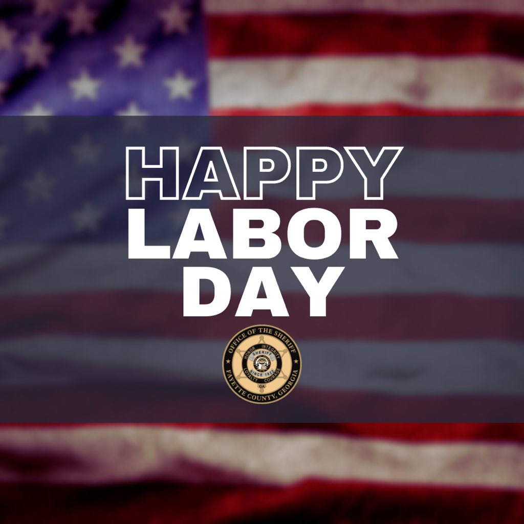 We hope everyone has a happy and safe Labor Day