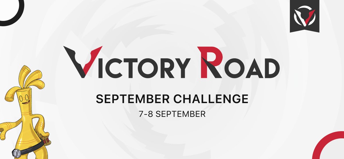 Victory Road VGC (@vgcvictoryroad) on Twitter photo Join us for the VR September Challenge, our first Regulation Set H tournament! ๐๐
๐๏ธ 7โ8 Sep, 14:00 UTC
๐ฎ VGC Reg. Set H
๐๏ธ $10 USD
๐ 2-day Swiss + asymmetrical cut
๐ RT for a chance of a free entry!
๐ Info: victoryroadvgc.com/vr-september-2โฆ
๐ Sign-ups: battlefy.com/victoryroad/viโฆ Join us for the VR September Challenge, our first Regulation Set H tournament! ๐๐
๐๏ธ 7โ8 Sep, 14:00 UTC
๐ฎ VGC Reg. Set H
๐๏ธ $10 USD
๐ 2-day Swiss + asymmetrical cut
๐ RT for a chance of a free entry!
๐ Info: victoryroadvgc.com/vr-september-2โฆ
๐ Sign-ups: battlefy.com/victoryroad/viโฆ