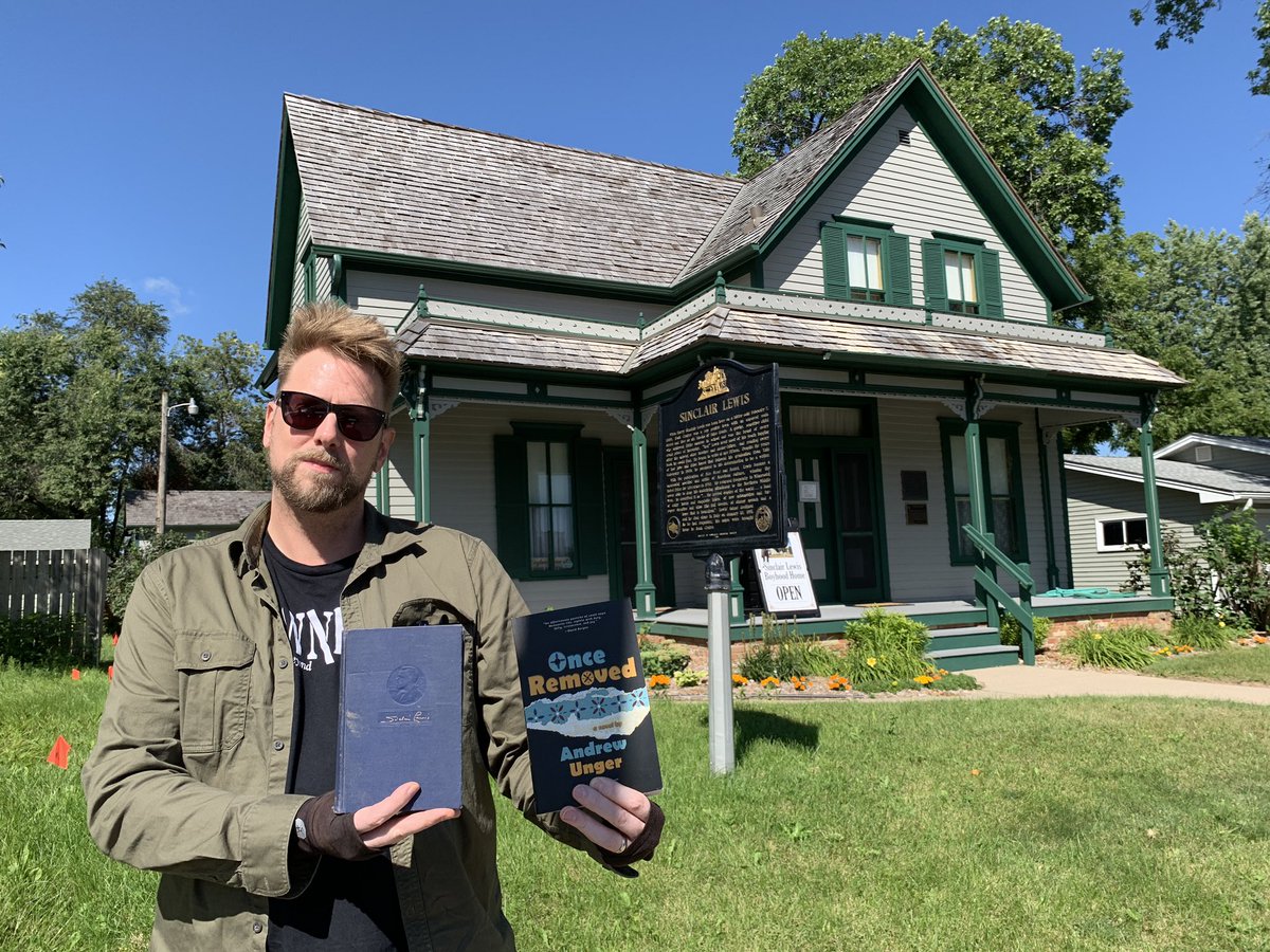 realandrewunger's tweet photo. I visited the Sinclair Lewis Boyhood Home in Sauk Centre, Minnesota this weekend. Lewis was a major influence on my novel ONCE REMOVED. In his novels Main Street and Babbitt, he satirized small town life and boosterism. 
In Mennonite circles … (cont’d) https://t.co/jAidlngaLi