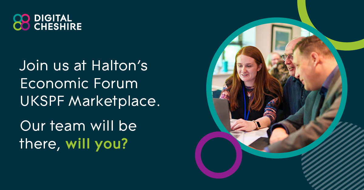 This month we'll be attending Halton's Economic Forum/UKSPF Marketplace!

This is a brilliant opportunity to speak to our team in person to find out what exactly we can do for your business needs.

We're looking forward to getting involved! Will we see you there?
