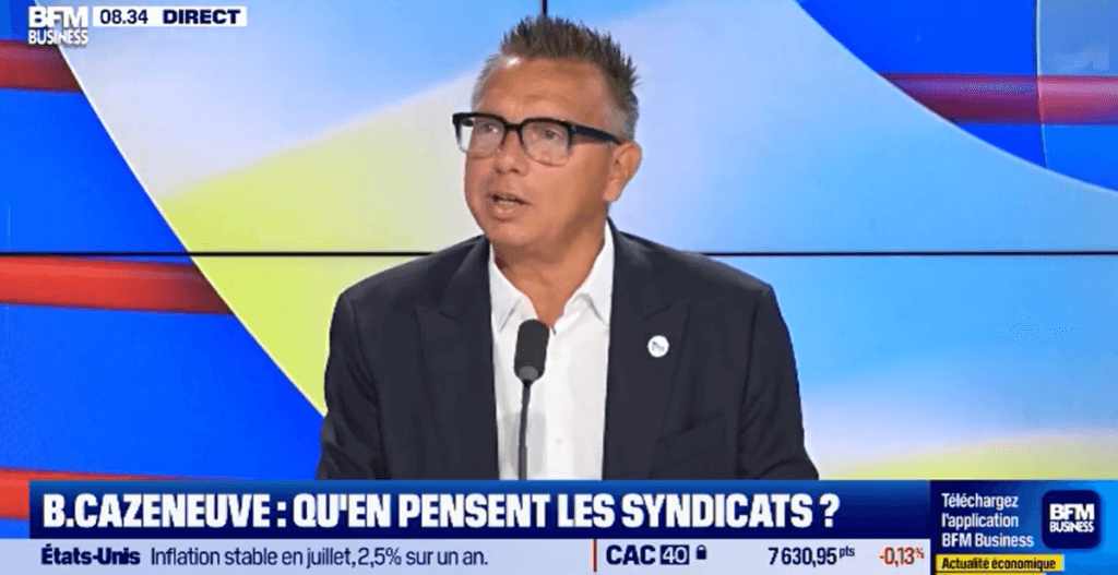 Invité sur le plateau de <a href="/bfmbusiness/">BFM Business</a>  ce lundi 2 septembre, <a href="/ChabanierCFTC/">Cyril Chabanier</a>  a évoqué la possible nomination de Bernard Cazeneuve au poste de Premier ministre, avant d’appeler à une reprise prochaine du dialogue social 

cftc.fr/actualites/ren…