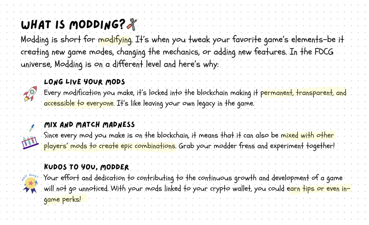 So by now, you’re probably familiar with composability in FOCGs which enables players to build on top of a game. It’s called Modding.

<a href="/skystrifeHQ/">Sky Strife</a>'s modding framework is one good example to help you understand it better. Read on!