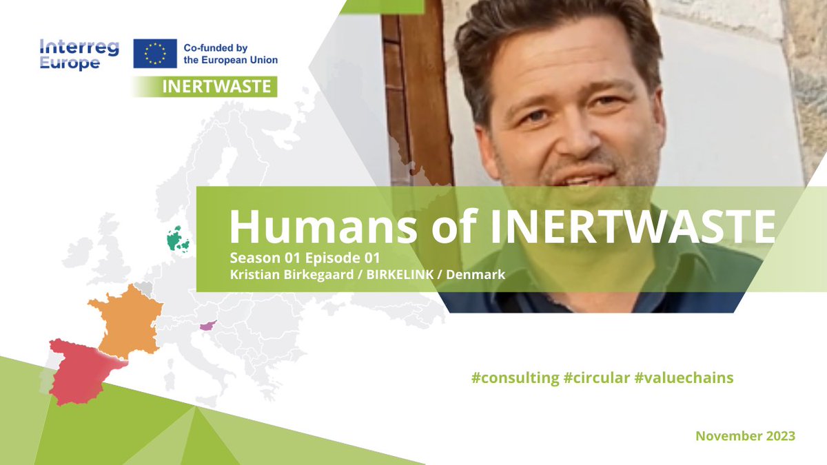 🧐Who are the people behind INERTWASTE?

📺Follow our series "Humans of INERTWASTE" to meet with partners, stakeholders, and experts. 

👏Today is the launch of Episode 01! We are pleased to introduce you to Kristian Birkegaard from BIRKELINK 🇩🇰.

▶️youtube.com/watch?v=kLCf4V…