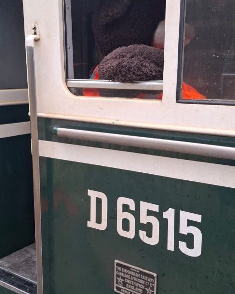 The kind driver invited Hunslet up and into the cab. Hunslet checked out the seat for comfort. It was very good  said Hunslet, but not quite as comfy so the #class323 driving cab.