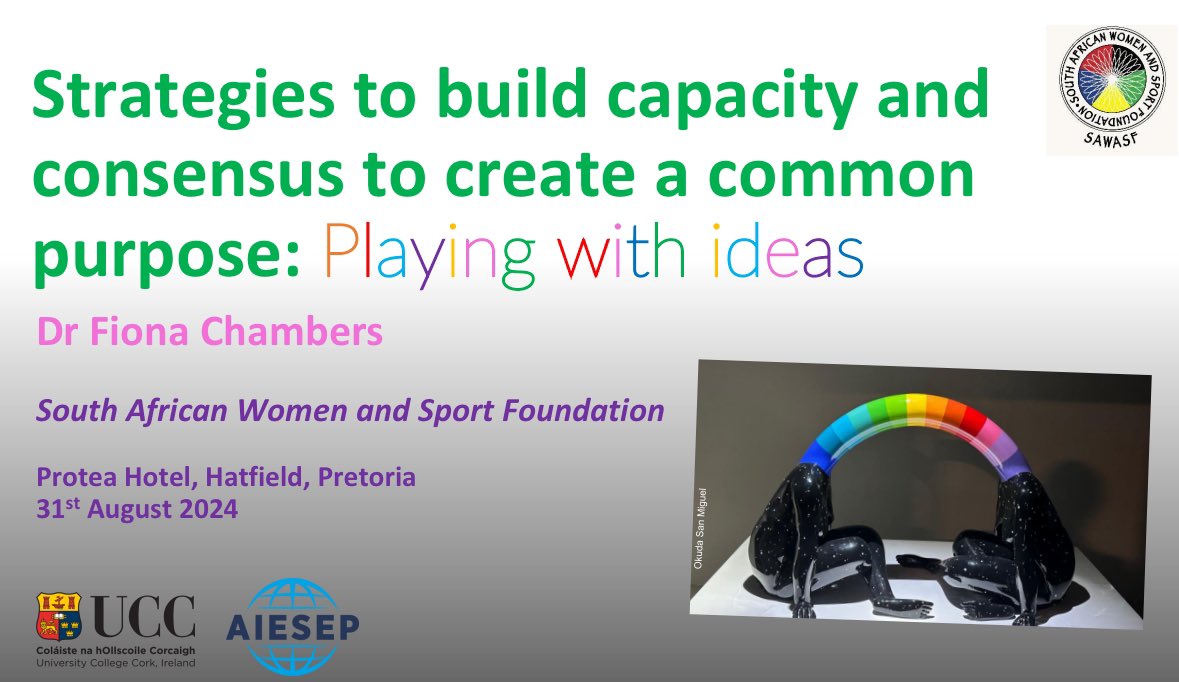 Have you ever experienced the #hopeandagency of multiple #digitalgenerations working together for consensus and a common purpose to finalise the new South Africa  #WomeninSportPolicy

As <a href="/aiesep/">AIESEP</a> President, I was fortunate enough witness the  #energy and #optimism as an invited