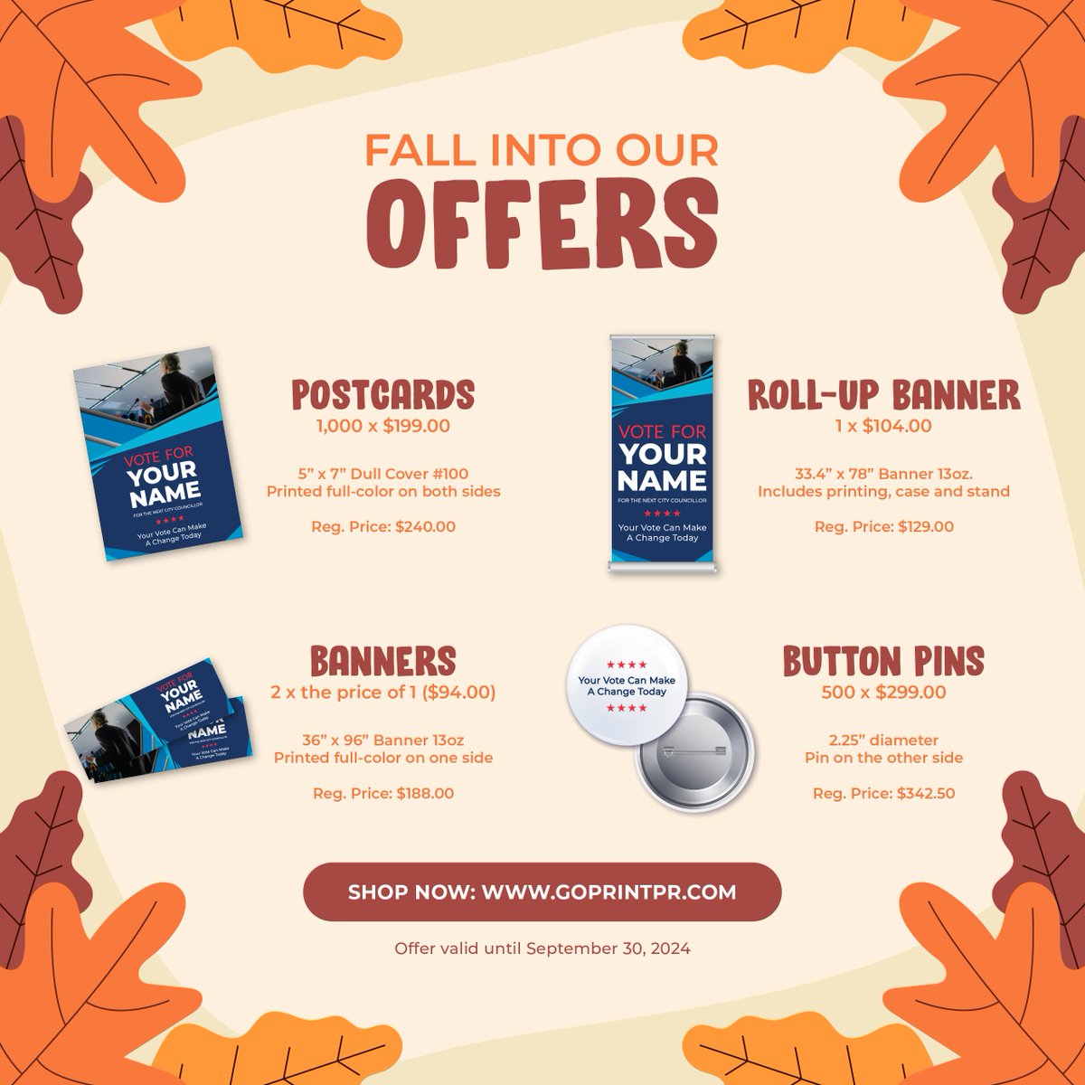 FALL INTO OUR OFFERS 🍂