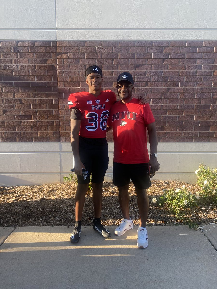 Great time this weekend  with my son!!! NUI spanked Western Illinois 54-15!!!