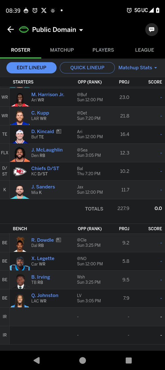 FFRabbitDad's tweet image. Ever tried #ZeroRB in a 16 team league? Well, I did and I think I crushed it!